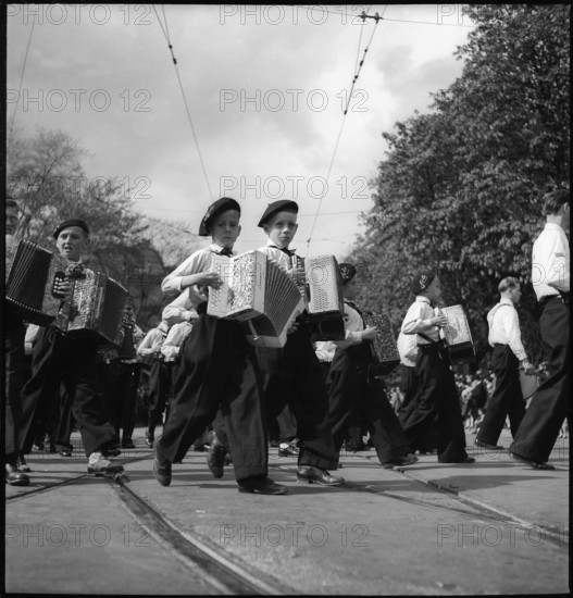 Sechselaeuten parade in Zurich, 1939.