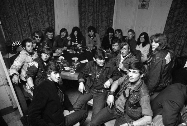 Group of teenagers, 1968.