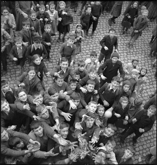 Carnival festivities in Schwyz, 1950.
