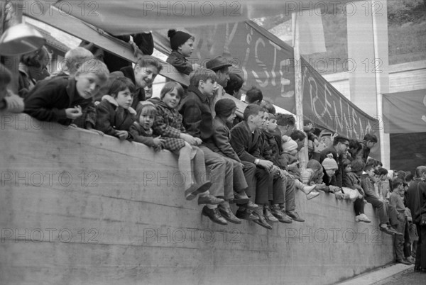 Baden, opening of Schlossberg tunnel, soapbox race; 1965.