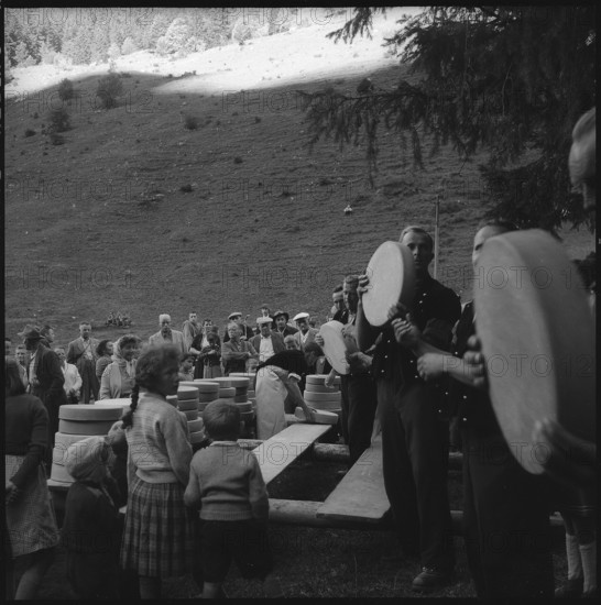 Farmer festival in the Justistal Valley, 1958.