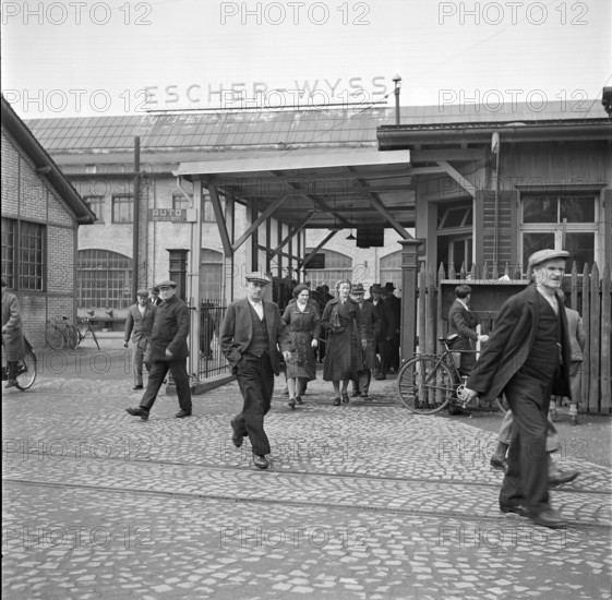 Closing Time at Escher-Wyss, 1949.