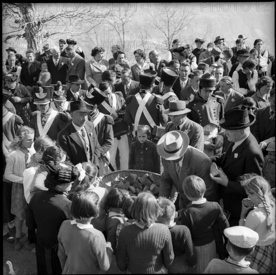 Feast of St. George in Chermignon, 1955.