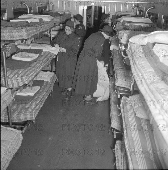 Red Cross hospital train for refugees from Hungary, Buchs 1956.