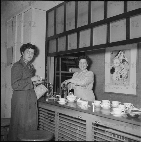 Cafe-Bar inside Kunsthaus Zurich, started 1954.