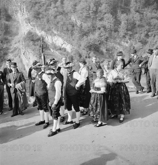 Festival in Burglen, canton of Uri, 1940.