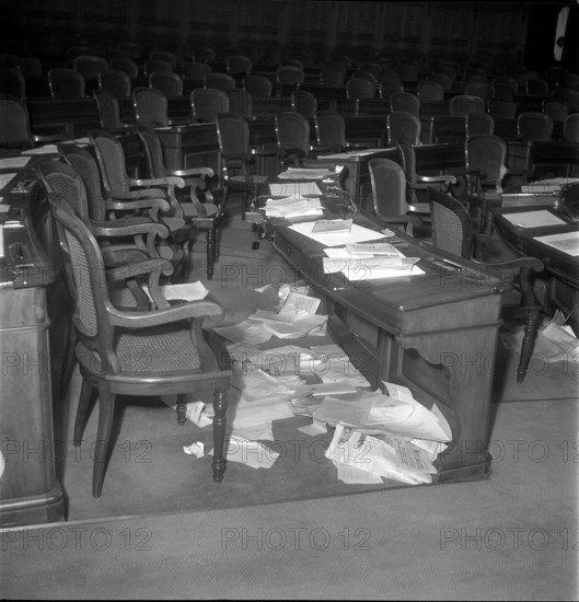 National Council Hall after session; 1949.