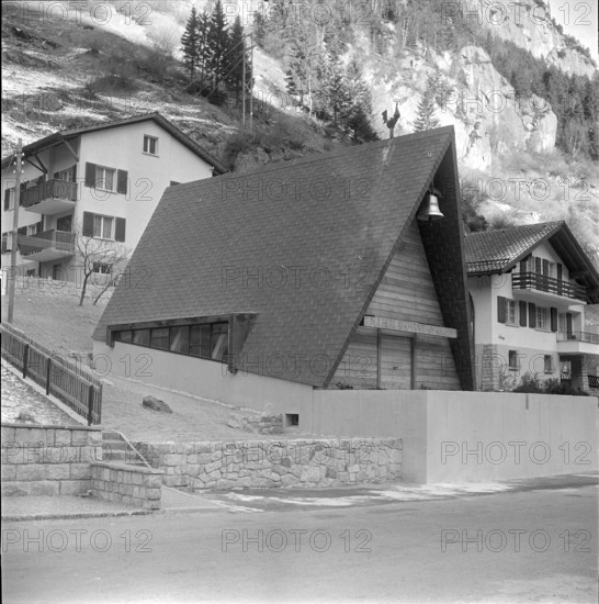 Protestant Church of Goschenen 1961.