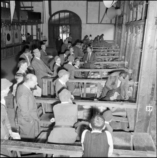 Womens competition of shooting sports, Burgdorf 1956.