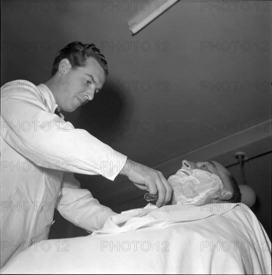 Barber Shaving, 1950.
