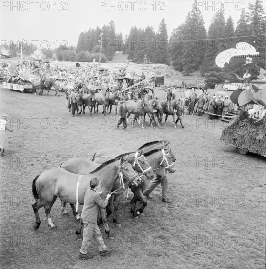 57th Marche-Concours Saignelegier, Parade, 1960.
