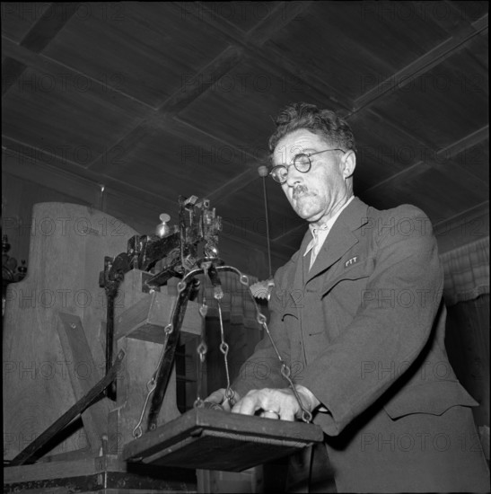 Alpthal; employee in the village's post office; 1951.