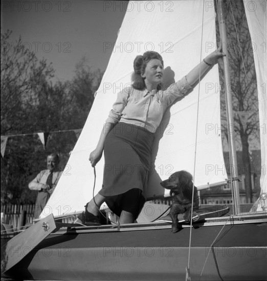 Camping exhibition from Zurich's sports shops, 1948.