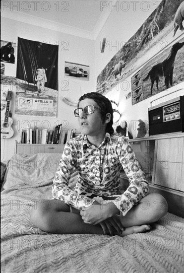 Swimmer Francoise Monod, 1971.