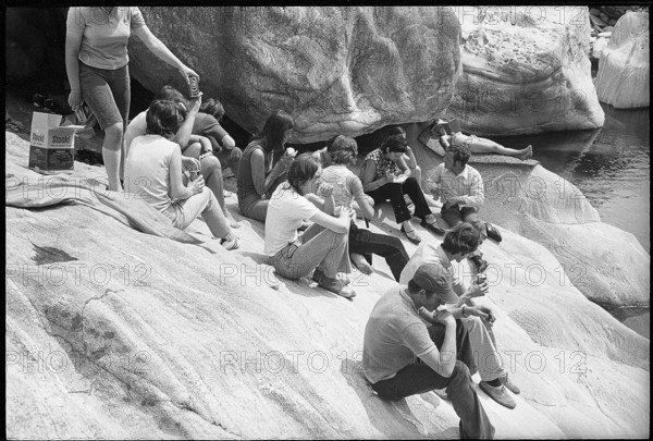 Conservation campaign in the Maggia valley, 1971.