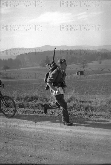 Winner Hans Frischknecht, arms race Frauenfeld 1947.