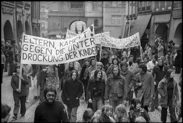 May Day demonstration in Berne 1972.