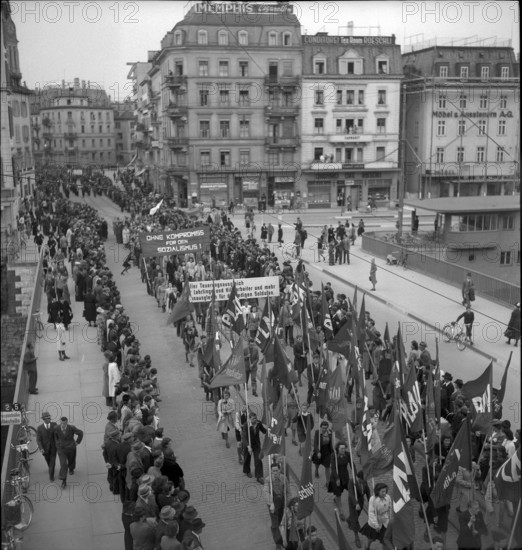 May Day rallies in Zurich 1943.