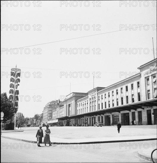 Cornavin Station, Geneva, 1942.