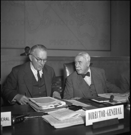 Meeting of the International Refugees Organization, IRO 1948.