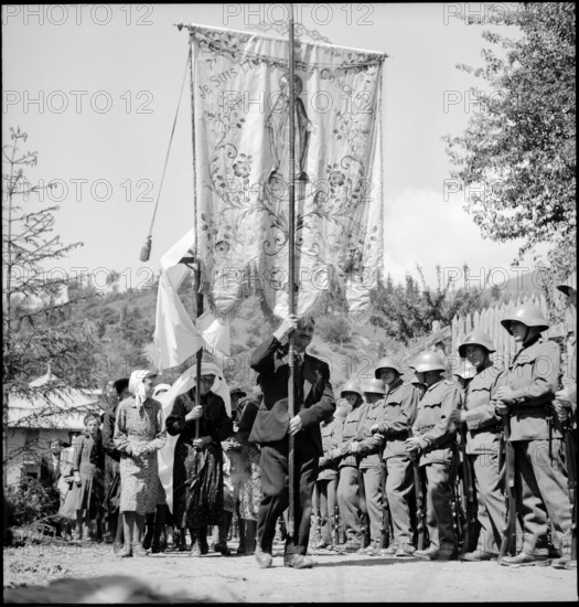 Corpus Christi in the Valais village Ayent, 1943.