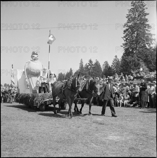 50th Marche-Concours Saignelegier, parade, 1953.