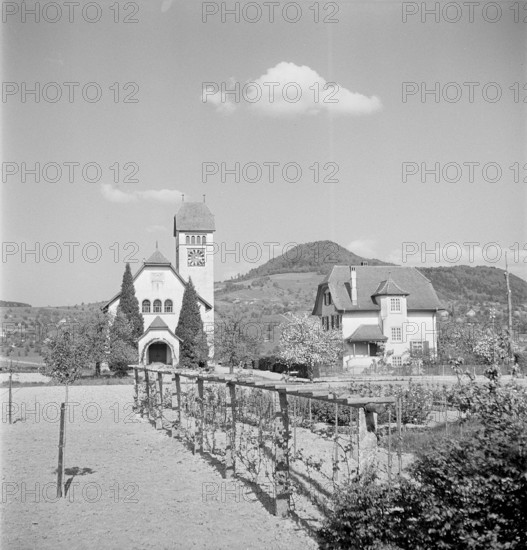 Springtime, unknown village, circa in 1948.