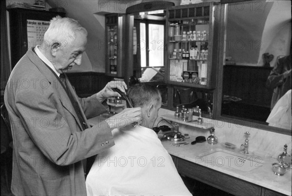 Hairdresser at Work, 1971.