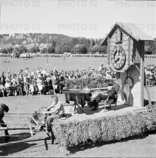 48th Marche-Concours Saignelegier, grandfather's wall clock, 1951.