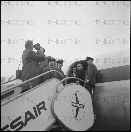 Max Petitpierre before leaving; 1957.