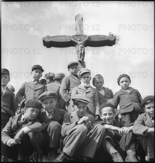 Blessing of the bread in Chermignon, 1942.