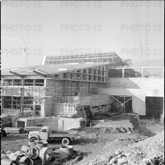 Building site of CERN proton synchrortron Laboratory 1956.