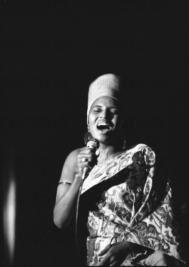 Miriam Makeba in concert, 1969.