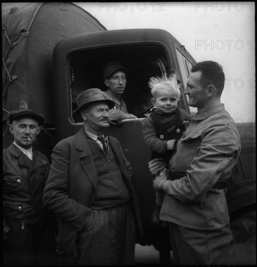 Quarantine camp for expatriate Swiss in Rheinfelden 1945.