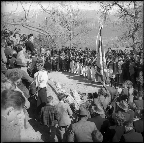 Feast of St. George in Chermignon, 1955.