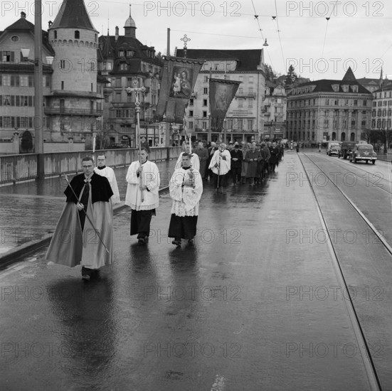 Procession in Lucerne, 1954.