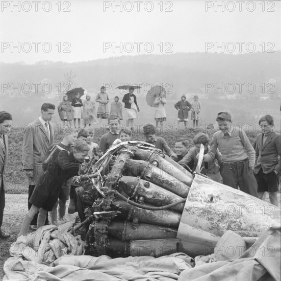 After WW 2: recovery of a french Vampire, Full 1957.