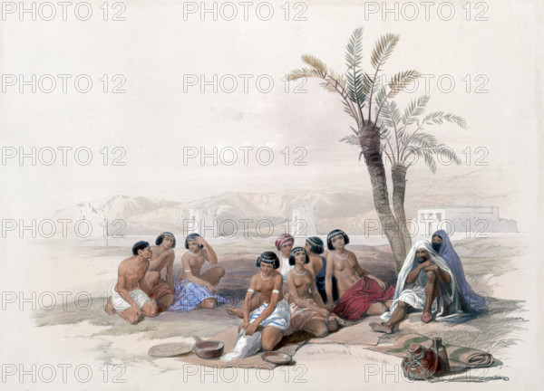 Abyssinian slaves resting in Korti