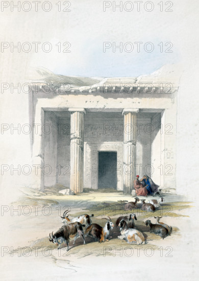 Entrance to the caves of Beni Hasan