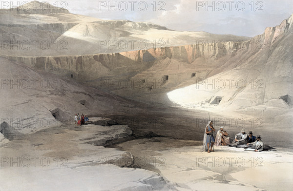 Entrance to the tombs of the kings of Thebes. Bab-el-Malouk