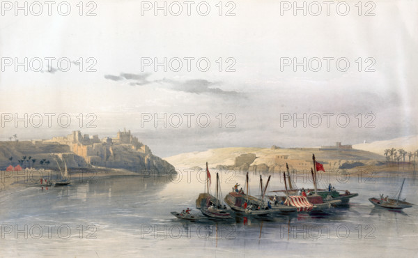 General view of Esouan and the island of Elephantine