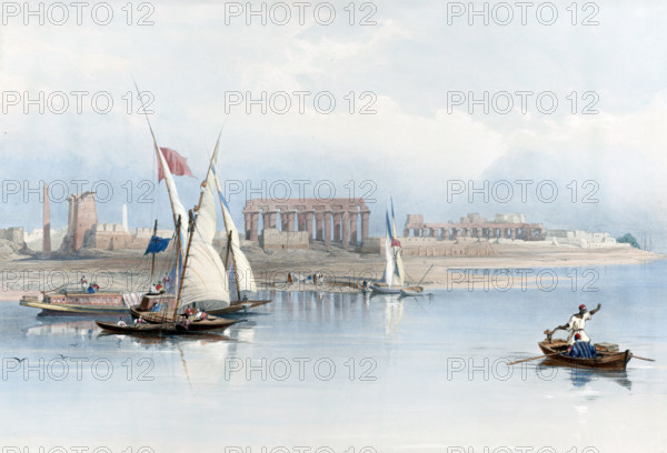 General view of the ruins of Luxor