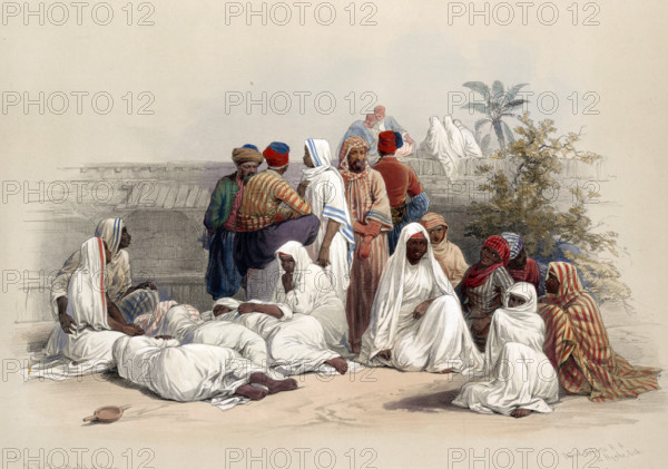At the slave market in Cairo
