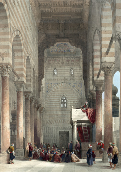 The interior of the Mosque of the Metwalys