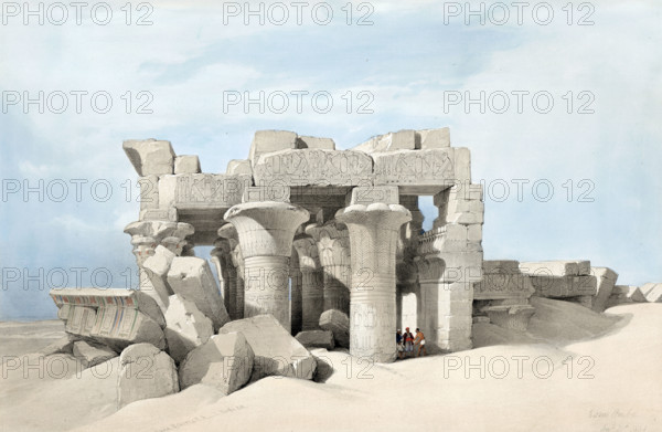 Temple ruins in Kom Ombo