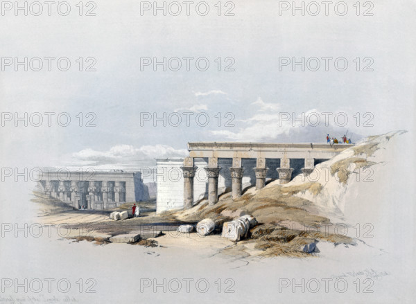 Side view of the temple