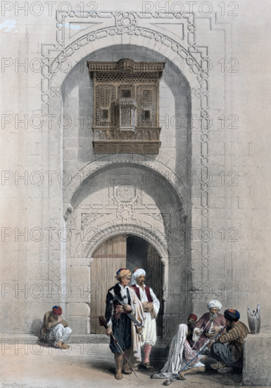 Modern villa in the Arabic architectural style of Cairo