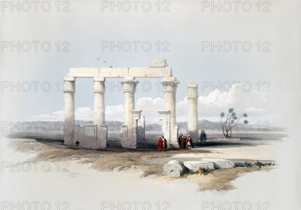 Remains of the Temple of Medamout in Thebes