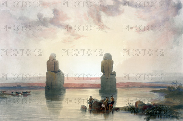 Statues of Memnon in Thebes