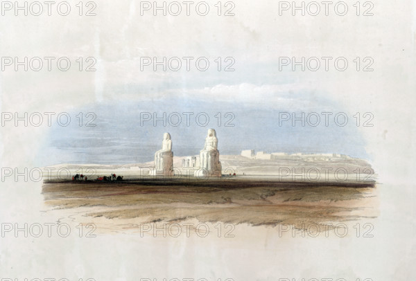 Statues of Memnon in Thebes